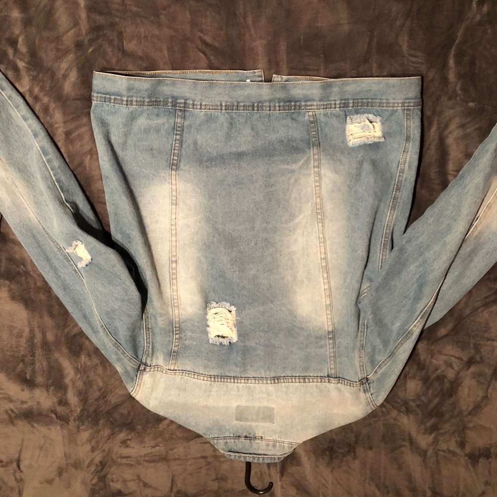 Blue Ripped Jean jacket - Picture 3 of 3